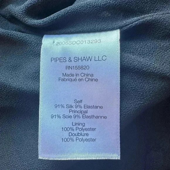 Veronica Beard Rouched Black Floral/Multi Silk Skirt Size  10 - Picture 7 of 7